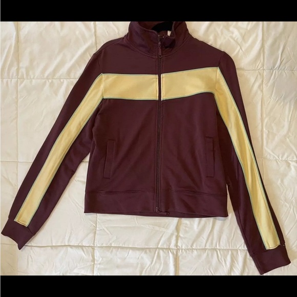 Women’s Peachie Keen Maroon Track Jacket - Size Large - Picture 1 of 9